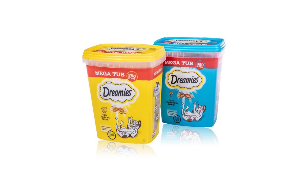 examples of tubs with cat snacks